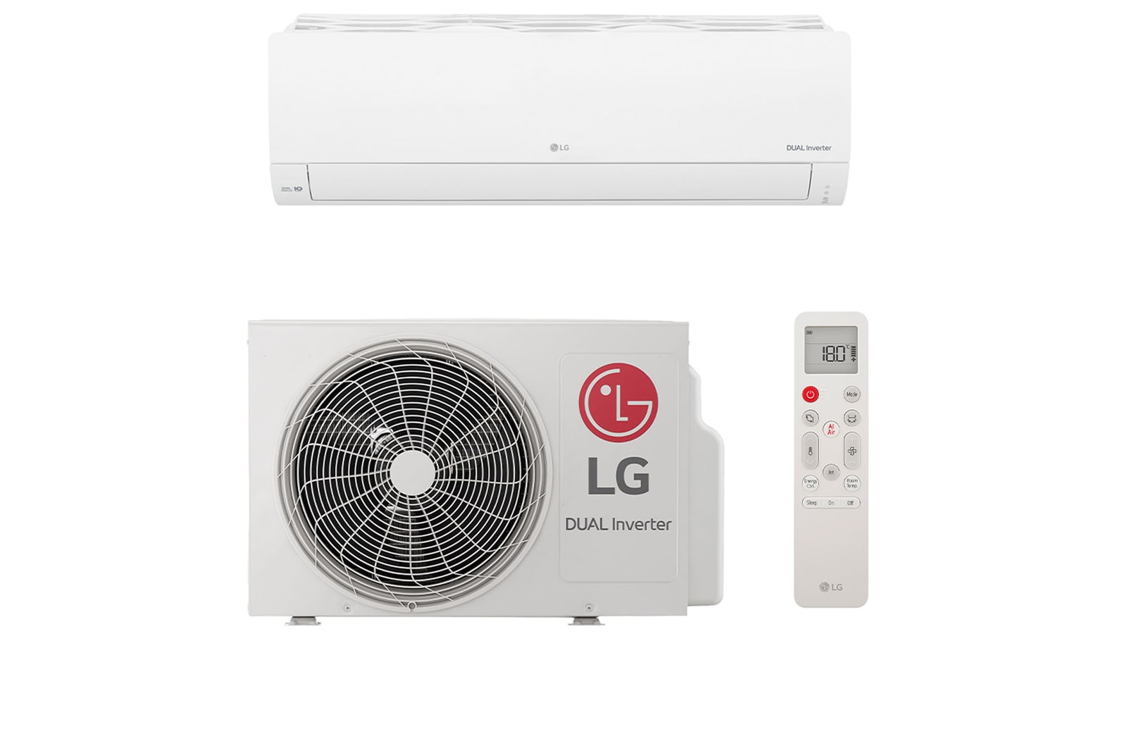 LG Ar-Condicionado LG Dual Inverter AI Compact 9.000 BTU Frio 220V, S3-Q09AAQAC