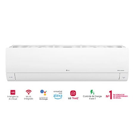 Ar-Condicionado LG Dual Inverter AI Voice 12.000 BTU Frio 220V - S3-Q12JA33L