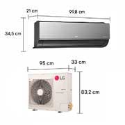 LG Ar-Condicionado LG AI Dual Inverter Voice Artcool 24.000 BTU Frio 220V, S3-Q24K2R1B