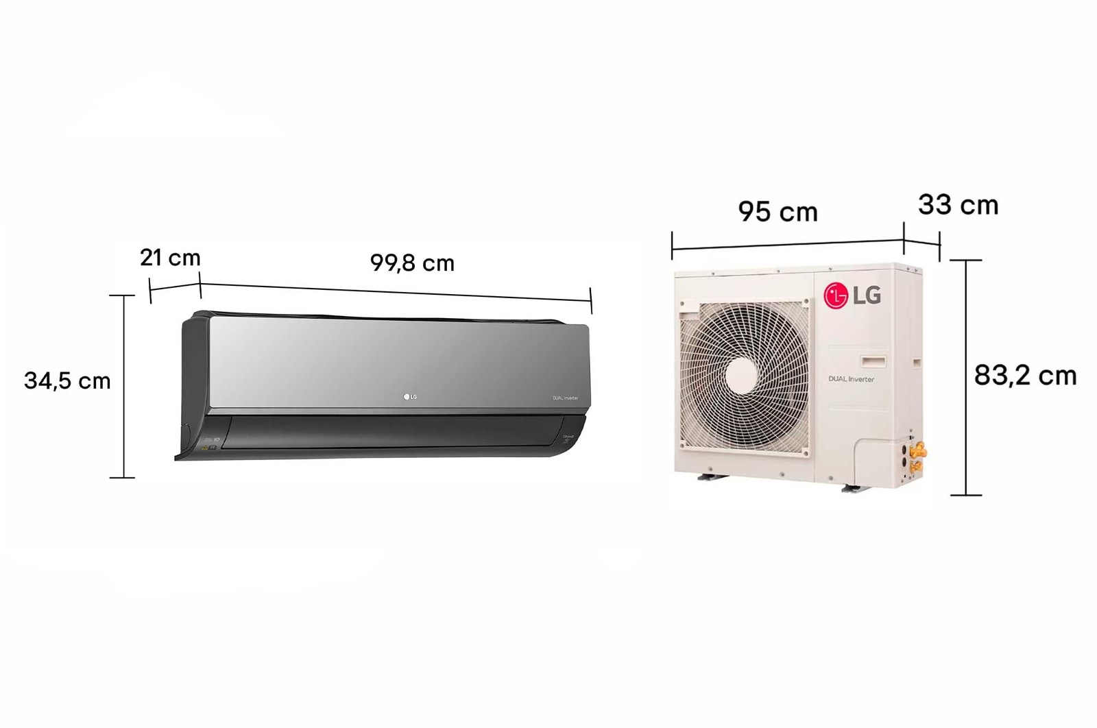 LG Ar-Condicionado Split LG Dual Inverter 24.000 BTUs S3-Q24K2R1B, S3-Q24K2R1B