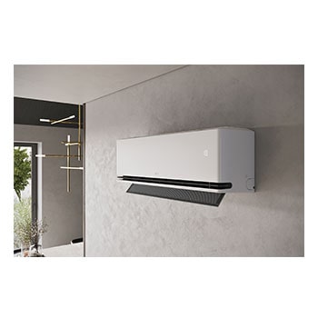 Close view of AC in wall