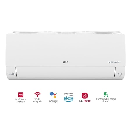 Ar-Condicionado LG Dual Inverter AI Voice 18.000 BTU Quente/Frio 220V - S3-W18KL33C