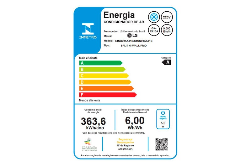 LG Ar Condicionado LG DUAL Inverter VOICE 9.000 Frio 220V, S4-Q09AA31B