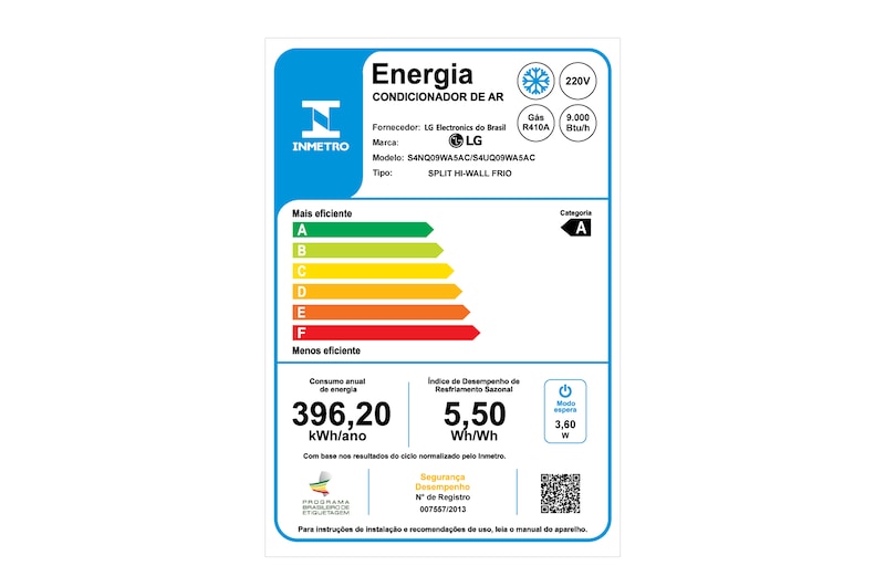 LG Ar Condicionado Split LG DUAL Inverter Compact 9.000, Frio, 220V, S4-Q09WA5AC