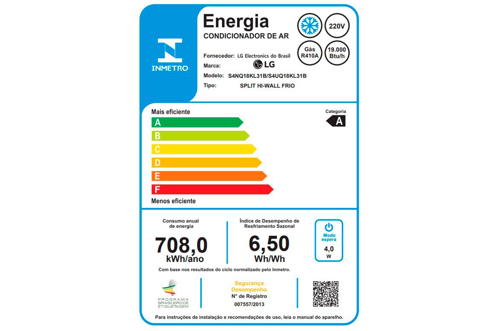 LG DUAL Inverter VOICE 18.000 Frio 220V, S4-Q18KL31B