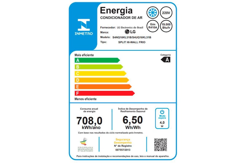 LG Ar-Condicionado LG DUAL Inverter VOICE 18.000 Frio 220v, S4-Q18KL31B