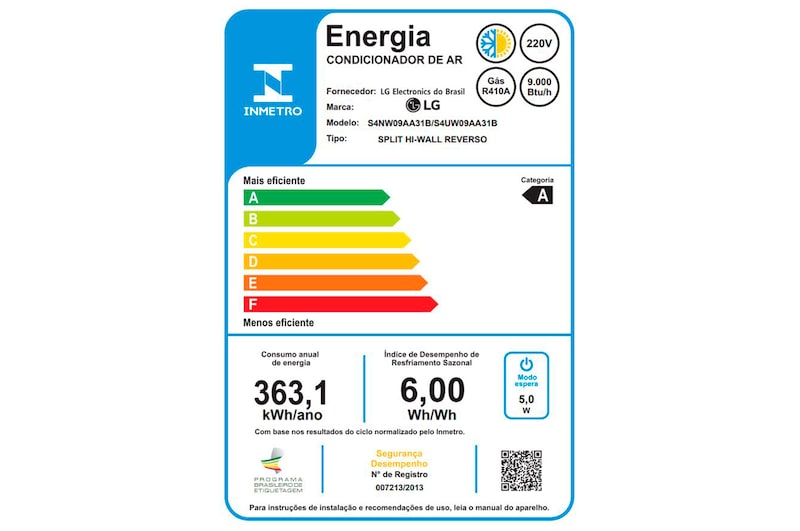 LG Ar Condicionado LG DUAL Inverter VOICE 9.000 Quente/Frio 220V, S4-W09AA31B