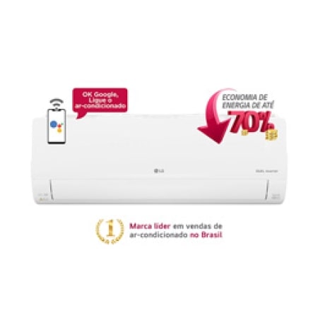 LG DUAL Inverter VOICE 24.000 Quente/Frio 220V - S4-W24K231D | LG BR
