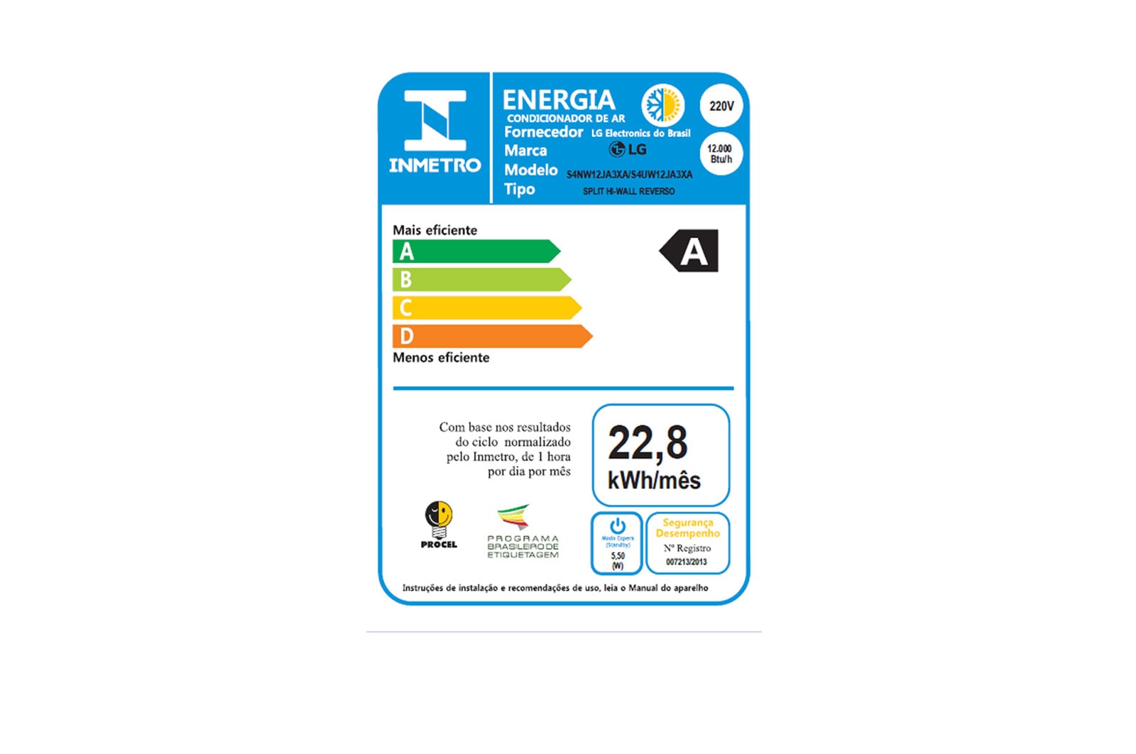 LG Ar Condicionado LG DUAL Inverter Voice UV Nano 12.000 Quente/Frio 220V, S4-W12JA3XA