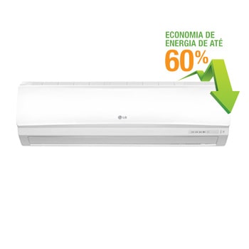 Vista frontal de Ar Condicionado Split Hi Wall Smile LG 7.500 BTU/h TS-H072YNW0