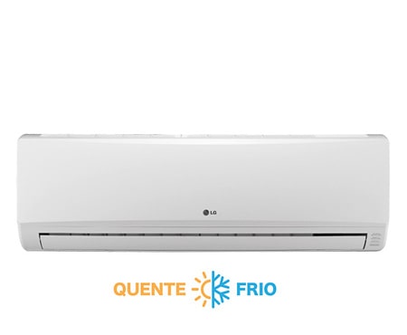 Vista frontal de Ar Condicionado Split LG Smile, 12.000 Btu/h Quente/Frio TS-H122H4W0