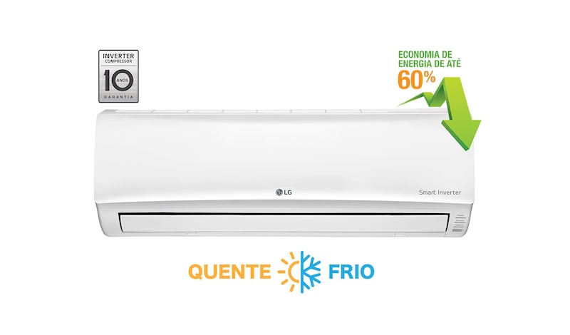 LG Ar Condicionado Split LG Smart Inverter, 22.000 Btu/h Quente/Frio, US-W242CSG3