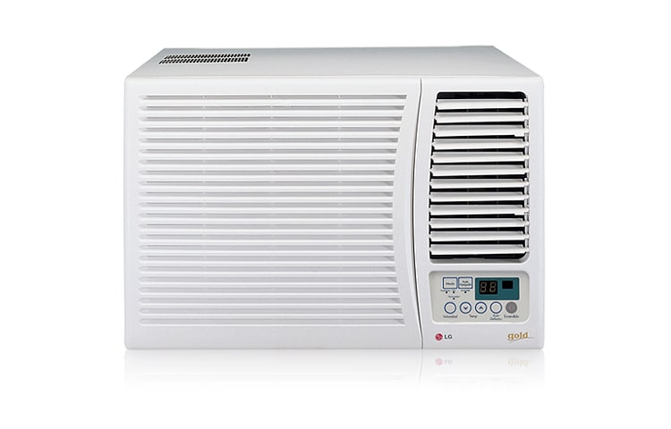 Vista frontal de Aparelho de Janela, com design compacto, 7500 Btu/h, acionamento eletrônico e 220V WGE076FGA