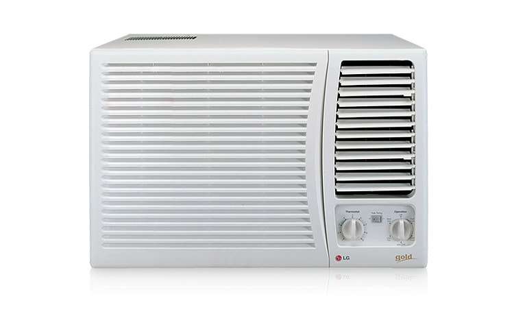 Vista frontal de Aparelho de Janela, com design compacto, 7500 Btu/h, acionamento manual e 220V WGM076FGA