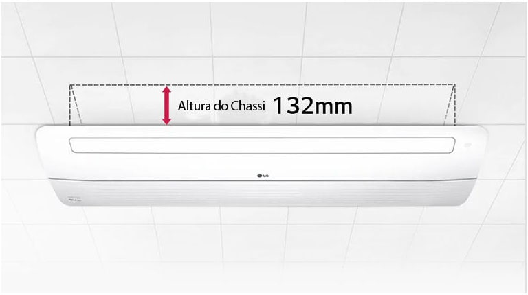 A Image of a 1 way cassette with a slim height that can be installed flexibly anywhere.