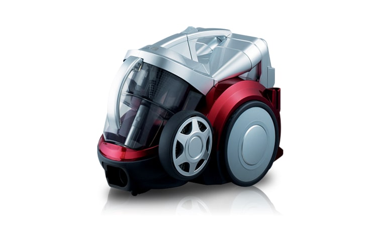 Vista frontal de Sem saco para pó, potência de 2.000W, exclusivo compressor de sujeira, filtro hepa: retêm 99,5% das impurezas do ar, cabo Eletrico Longo (09m) V-KC902HEM