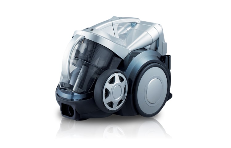 Vista frontal de Sem saco para pó, potência de 1.600W, exclusivo compressor de sujeira, filtro hepa: retêm 99,5% das impurezas do ar, cabo Eletrico Longo (09m) V-KC942HEM