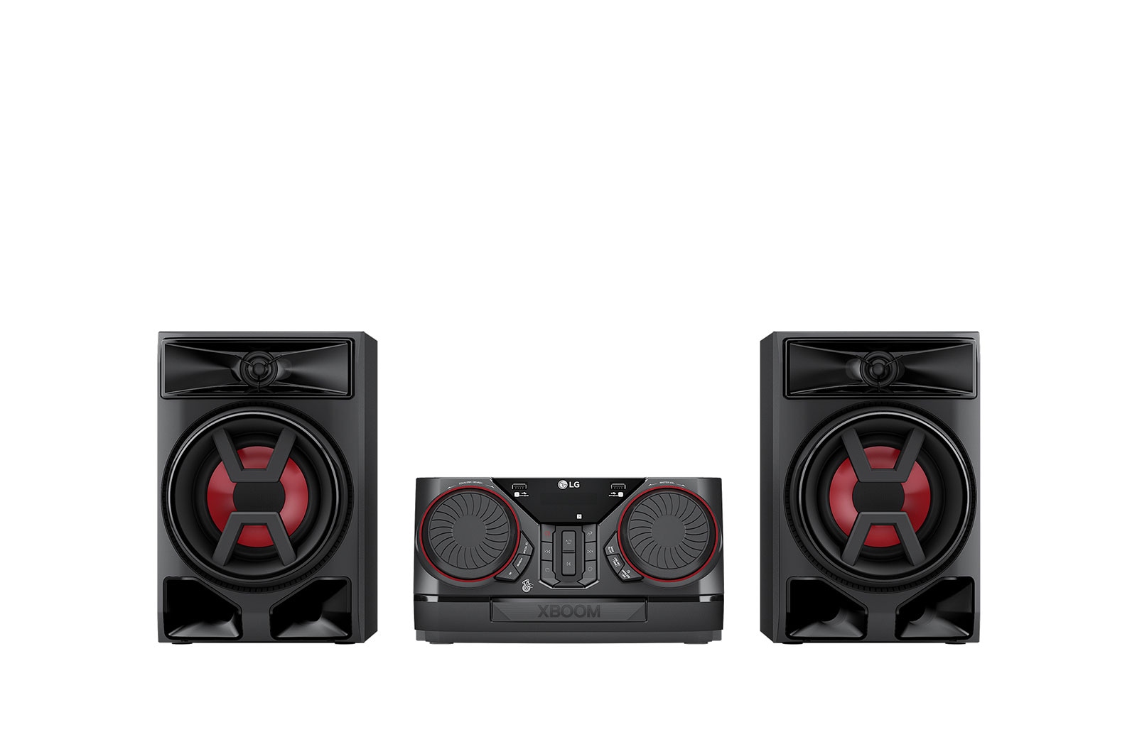 LG Mini System LG XBOOM CK43N - 220W RMS, Graves Potentes, Multi Bluetooth, Modo Rádio FM, CK43N-FB