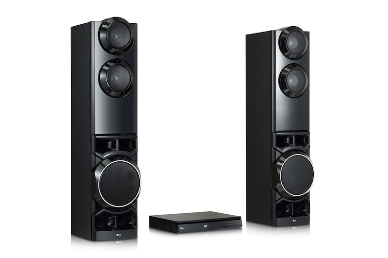 LG Home Theater LG Xboom LHD687 4.2 canais Bluetooth USB HDMI Dual subwoofers integrados Karaokê, LHD687