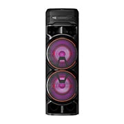 Vista frontal de Torre de Som LG XBOOM Graves Potentes, Bass Boost, Iluminação Colorida, Karaokê, Party Speaker - RNC9 RNC9