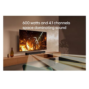 USP card: 600 watts and 4.1 channels space dominating sound