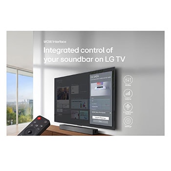 USP card: WOW Interface | Integrated control of your soundbar on LG TV