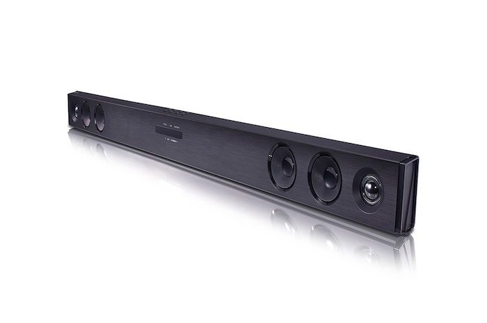 LG Soundbar LG SQC2 2.1 Canais 300W RMS Bluetooth 4.0 Auto Sound Engine (ASE) Adaptive Sound Control (ASC) Sem Fios, SQC2
