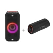 Bluetooth speaker and XBOOM partybox front view