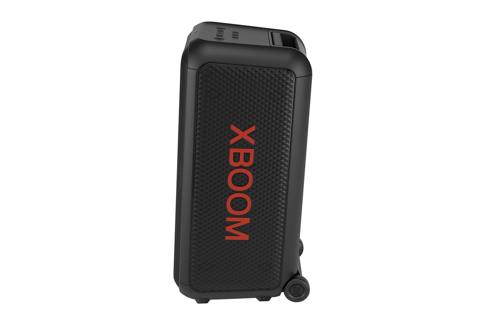 Front view of left side. XBOOM logo is attatched. 