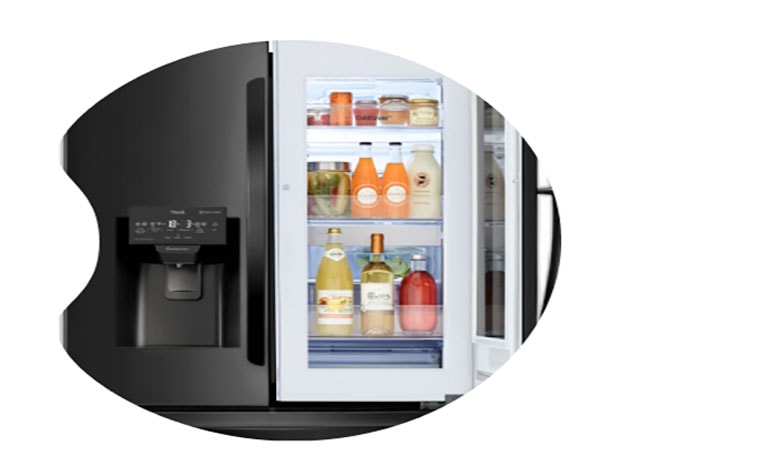 Acesso práticoe rápido com o compartimento Door-in-Door tm