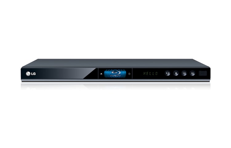 Vista frontal de Reprodutor de Blu-ray com resolução Full HD (alta definição) e entrada USB BD350