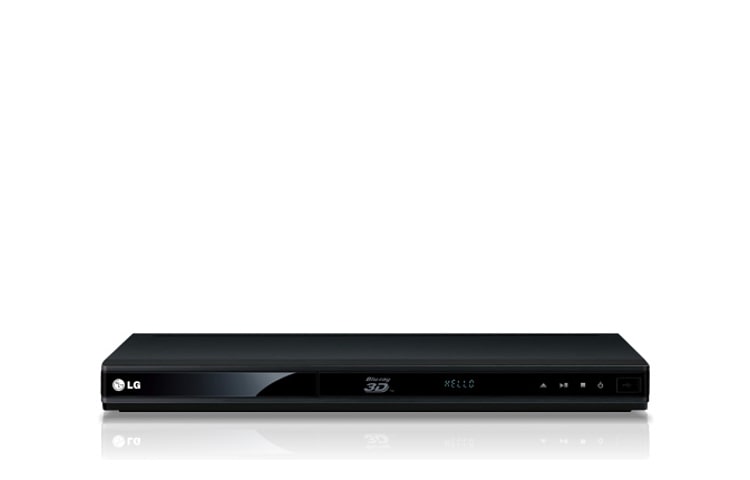 Vista frontal de Smart 3D Blu-Ray Player com Wi-Fi, CIFS e DLNA, compatível com HDD externo e equipado com Dolby True HD e DTSHD. BD670