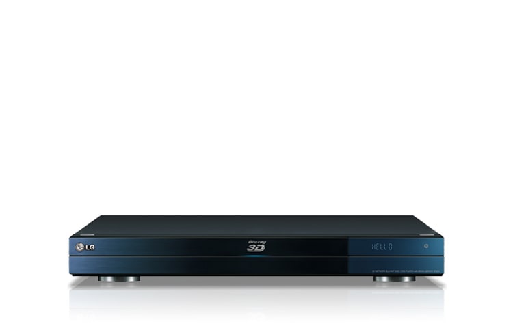 Vista frontal de Smart 3D Blu-Ray Player com HD Interno de 250Gb Wi-Fi, CIFS e DLNA, compatível com HDD externo e equipado com Dolby True HD e DTSHD BD690