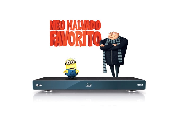 LG Blu-Ray Player Full HD com tecnologia 3D, Wi-Fi, CIFS, DLNA e NetCast, compatível com HDD externo e equipado com Dolby True HD e DTSHD, BX580