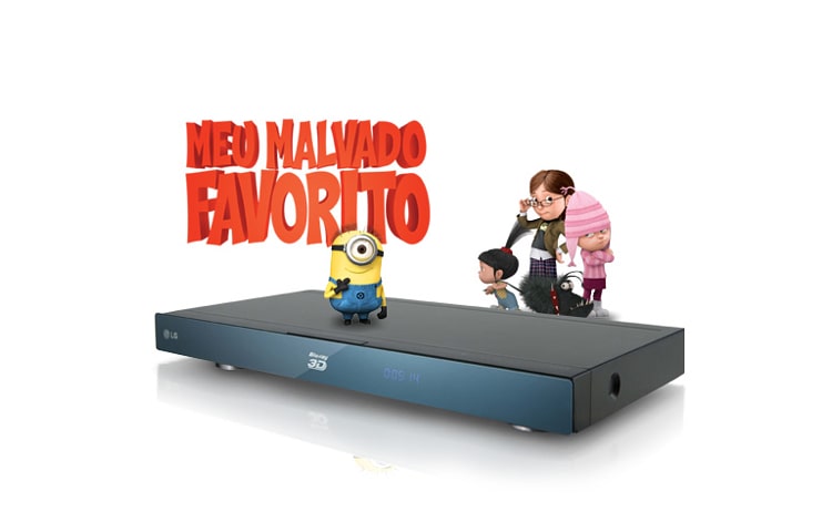 LG Blu-Ray Player Full HD com tecnologia 3D, Wi-Fi, CIFS, DLNA e NetCast, compatível com HDD externo e equipado com Dolby True HD e DTSHD, BX580