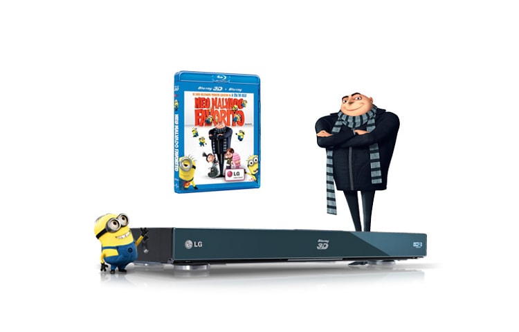 LG Blu-Ray Player Full HD com tecnologia 3D, Wi-Fi, CIFS, DLNA e NetCast, compatível com HDD externo e equipado com Dolby True HD e DTSHD, BX580