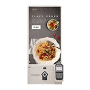 LG Self-ordering Kiosk, Front view with infill image