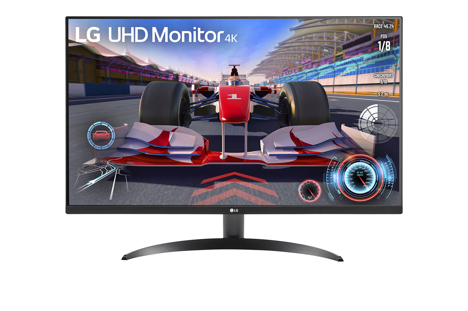 LG Monitor LG UHD 4K - Tela de 32'', 4K, DCI-P3 90%, HDMI 2.0, Display Port, HDR10, AMD Free Sync, Dynamic Action Sync, Black Stabilizer, MaxxAudio - 32UR500-B, 32UR500-B