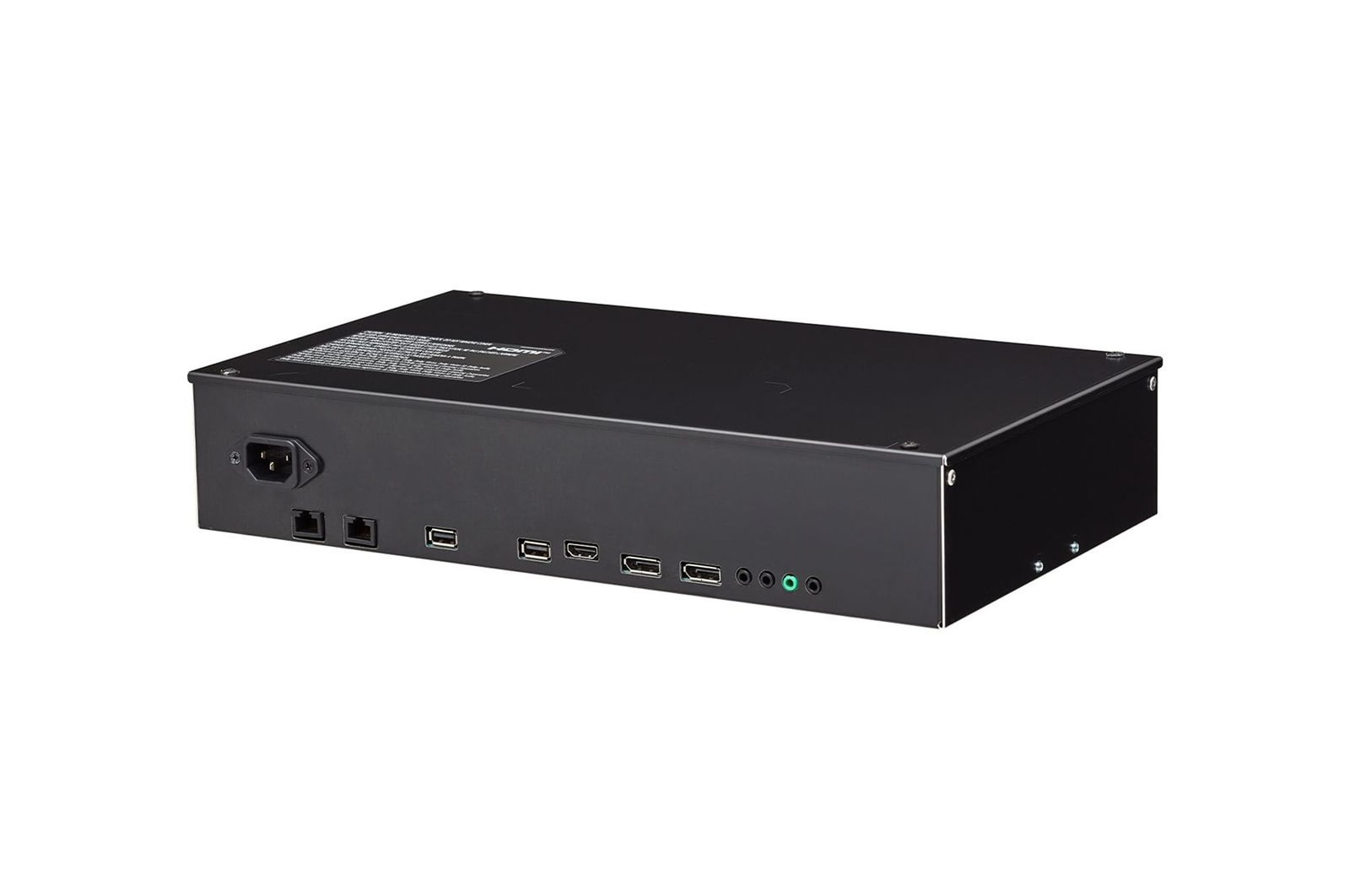 -45 degree side view of set-top box of 55EW5P-M