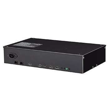 -45 degree side view of set-top box of 55EW5P-M