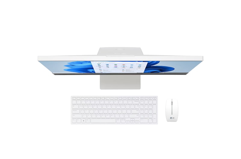 LG Computador LG All in One 24V70Q - Processador Intel® Celeron Quad Core, Windows 11 Home, 8GB, SSD NVMe 128GB, tela IPS Full HD de 24", 24V70Q-G