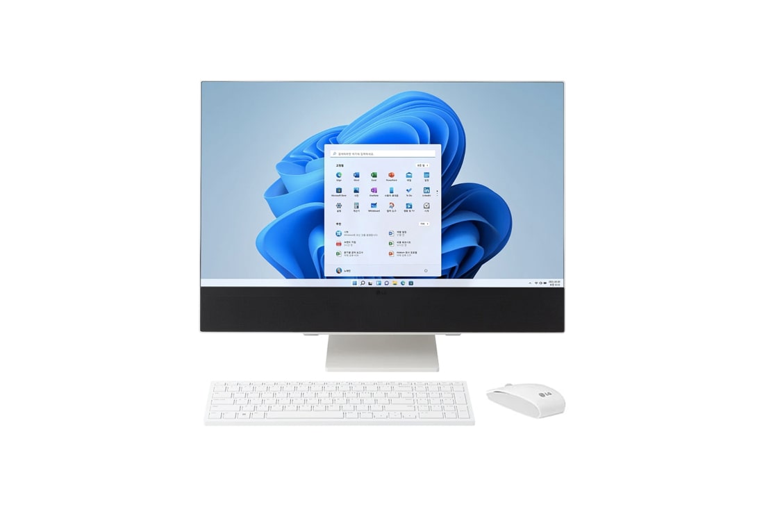 LG Computador LG All in One 24V70Q - Processador Intel® Celeron Quad Core, Windows 11 Home, 8GB, SSD NVMe 128GB, tela IPS Full HD de 24", 24V70Q-G