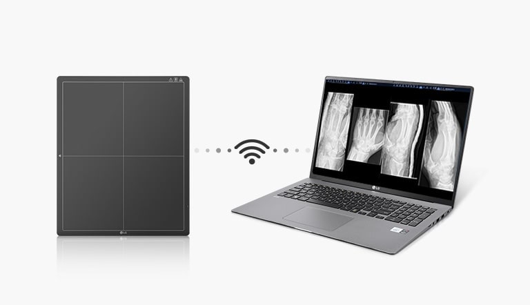 Modo Ponto de Acesso propiciando a transferência de dados diretamente para o laptop ou outros dispositivos móveis, sem conexão por fio