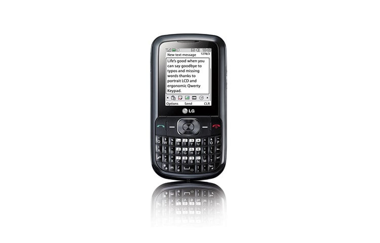 Vista frontal de Otimizado para facilitar sua digitação C105
