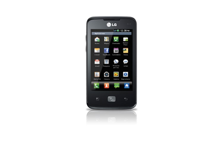 Vista frontal de Estilo e entretenimento no seu smartphone E510