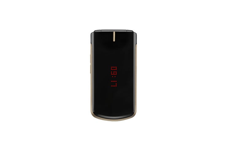 Vista frontal de Um celular elegante que acompanha o seu estidlo de vida GD350