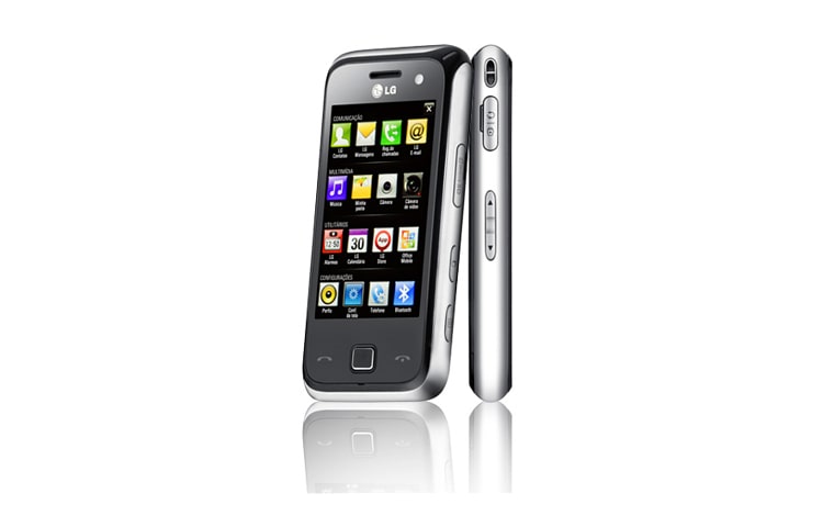 Vista frontal de O smartphone para você curtir o lado divertido da vida GM750