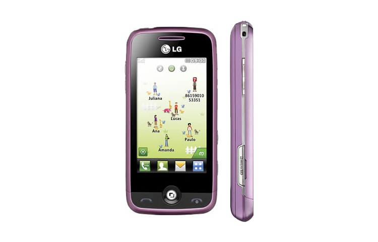LG Interface 3D interativa com contatos divertidos., GS290