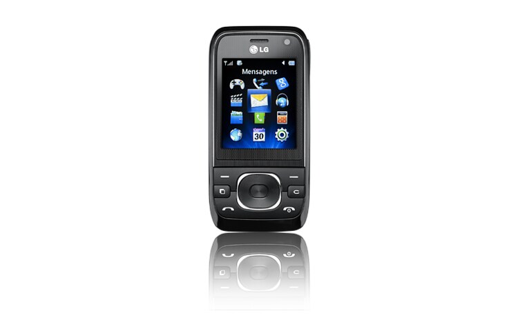 Vista frontal de Tecnologia 3G, vídeo-chamada e câmera de 1.3 Mega Pixels GU285