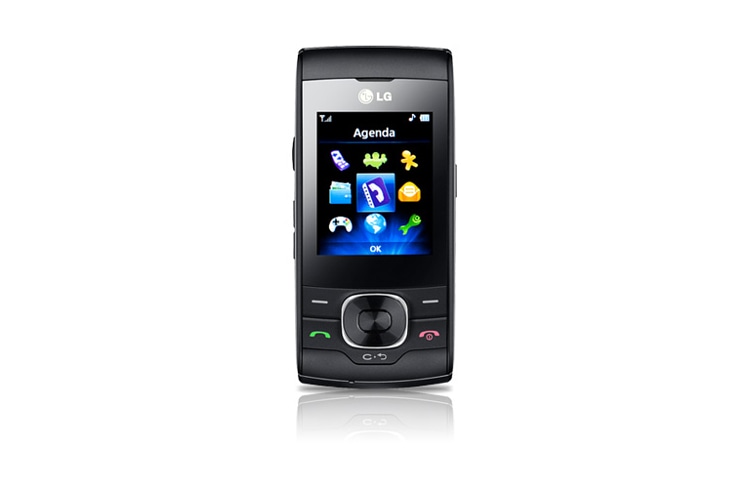 Vista frontal de Conte com a praticidade e economia das chamadas via rádio no seu celular 3G. GU295f